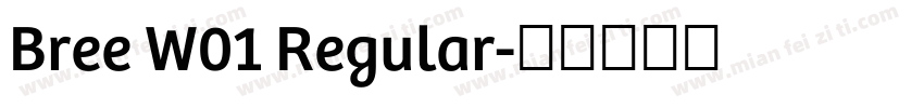 Bree W01 Regular字体转换